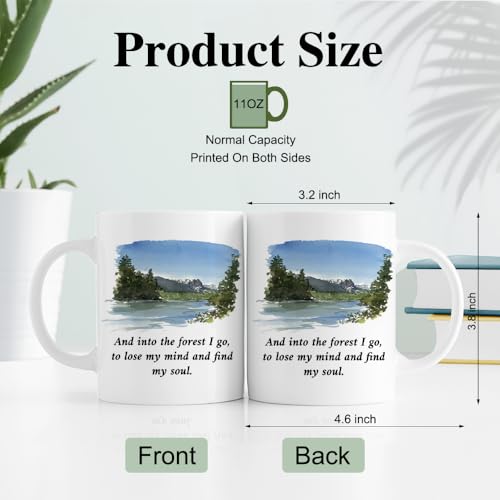 RZHV And Into The Forest I Go To Lose My Mind | Ceramic Coffee Mug | 11 OZ