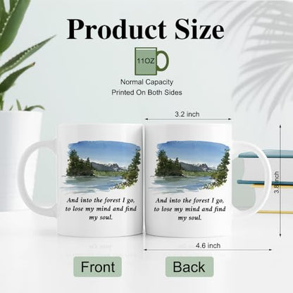 RZHV And Into The Forest I Go To Lose My Mind | Ceramic Coffee Mug | 11 OZ