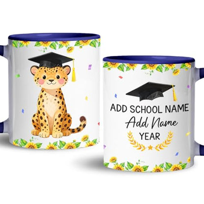 Personalized Cheetah Accent Gift for | Customised Coffee Mug | 11 OZ