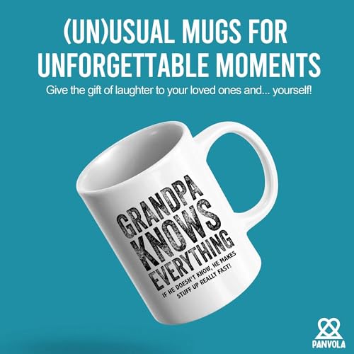 Grandpa Knows Everything Gifts from | Ceramic Coffee Mug | 11 OZ