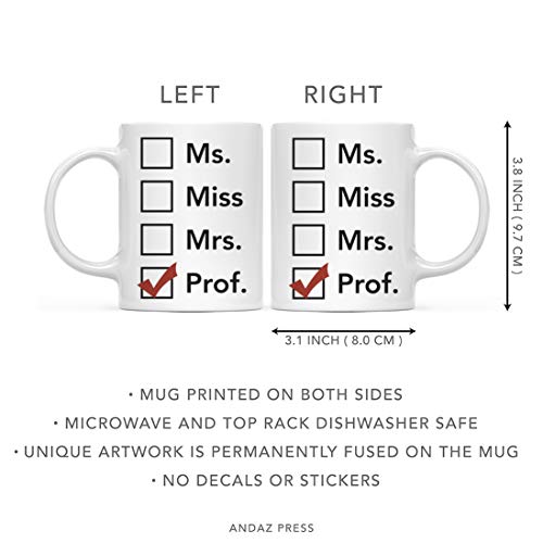 Graduation Gift Ms Miss Mrs Prof 1-Pack | Ceramic Coffee Mug | 11 OZ