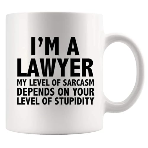 I m A Lawyer My Level Of Sarcasm Gifts Funny | Ceramic Coffee Mug | 11 OZ