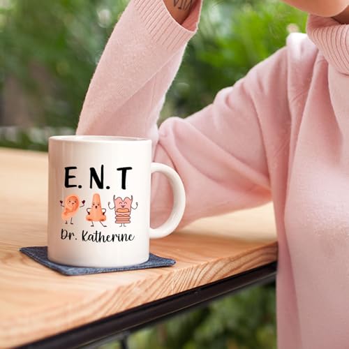 Personalized E N T Gifts For Men Women ENT | Customised Coffee Mug | 11 OZ