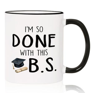 Shqiueos Funny College Graduation Gift for Her | Ceramic Coffee Mug | 11 OZ