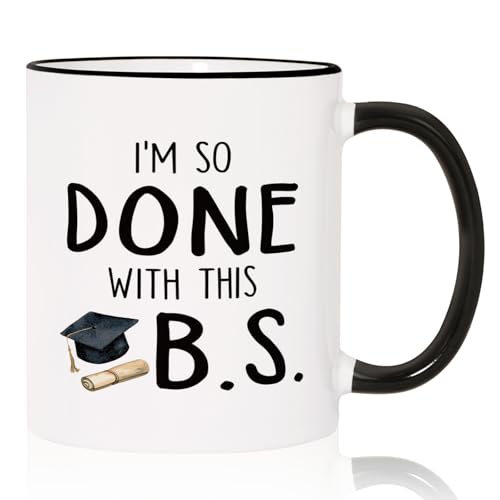Shqiueos Funny College Graduation Gift for Her | Ceramic Coffee Mug | 11 OZ