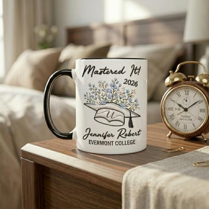 Hyturtle Personalized Graduation 2D Printed | Customised Coffee Mug | 11 OZ