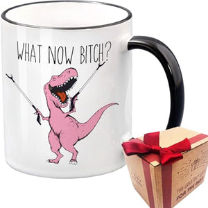 Novelty Dinosaur Birthday Gift for Besties | Ceramic Coffee Mug | 11 OZ