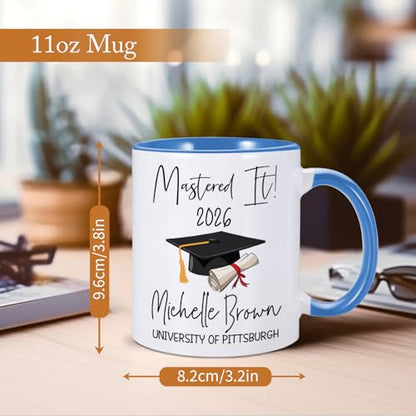 Personalized Graduation 2026 For Her Him | Customised Coffee Mug | 11 OZ