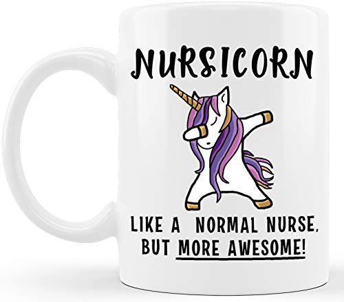 Nursicorn Funny Nurse Gifts Gag Gift Ideas for | Ceramic Coffee Mug | 11 OZ