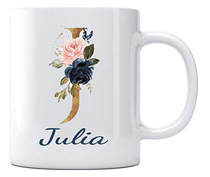 Happy Mothers Day with Name Julia Best Gifts | Ceramic Coffee Mug | 11 OZ