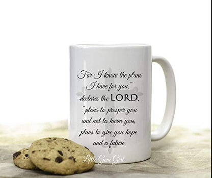 Personalized Bible Verse Custom Double | Customised Coffee Mug | 11 OZ