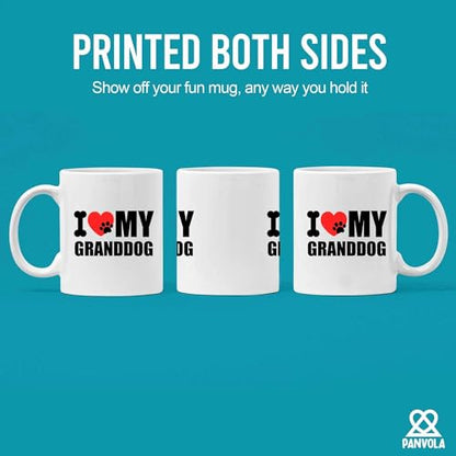 I Love My Granddog Dog Lover Gifts For Owners | Ceramic Coffee Mug | 11 OZ