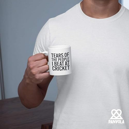 Tears Of The People I Beat At Cricket Funny | Ceramic Coffee Mug | 11 OZ