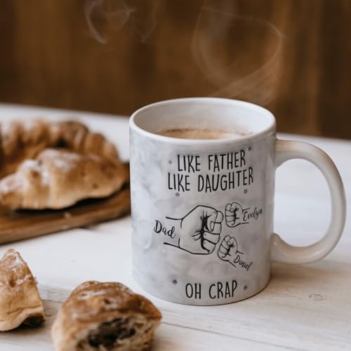 Funny Like Father Daughter Personalized Dad | Customised Coffee Mug | 11 OZ