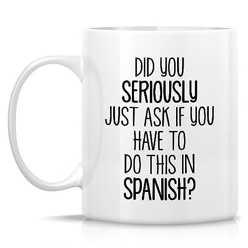 Funny Spanish Teacher Gift Language Tutor | Ceramic Coffee Mug | 11 OZ