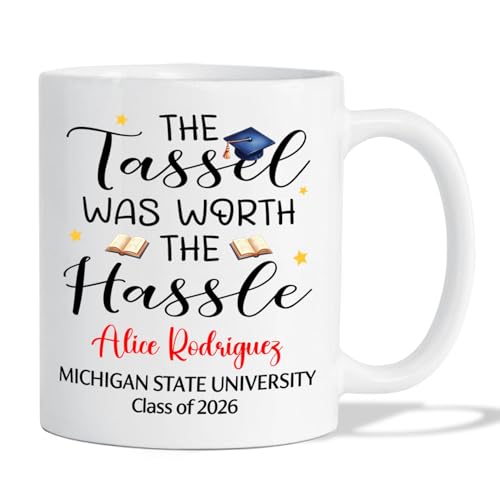 The Tassel Was Worth Hassle Personalized | Customised Coffee Mug | 11 OZ