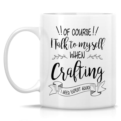 Funny Crafters or Hilarious Gift for Crafting | Ceramic Coffee Mug | 11 OZ