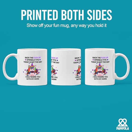 Back The Fuck Up Sarcastic Gifts Office | Ceramic Coffee Mug | 11 OZ