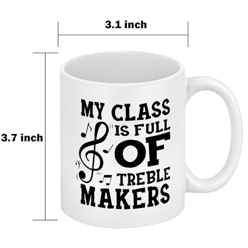 YHRJWN Music Teacher Appreciation Gifts My | Ceramic Coffee Mug | 11 OZ