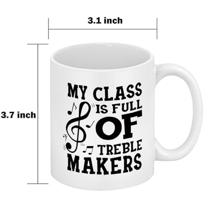 YHRJWN Music Teacher Appreciation Gifts My | Ceramic Coffee Mug | 11 OZ