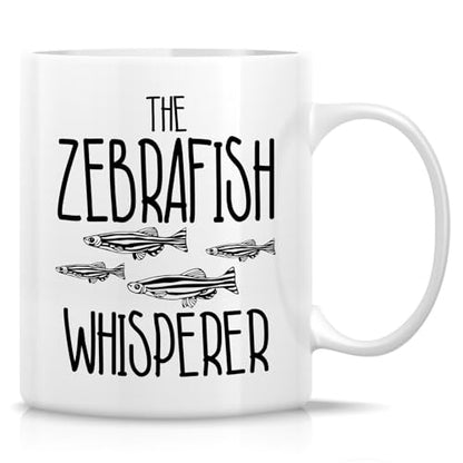 Funny Zebrafish Lover Whisperer Hilarious Gift | Ceramic Coffee Mug | 11 OZ