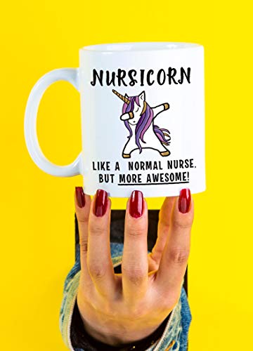 Nursicorn Funny Nurse Gifts Gag Gift Ideas for | Ceramic Coffee Mug | 11 OZ