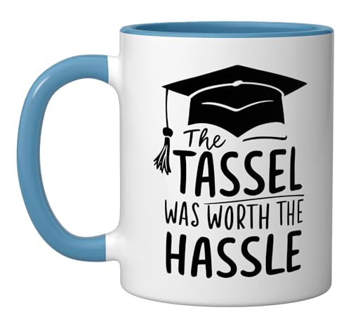 Graduation Tassel Worth The Hassle College | Ceramic Coffee Mug | 11 OZ