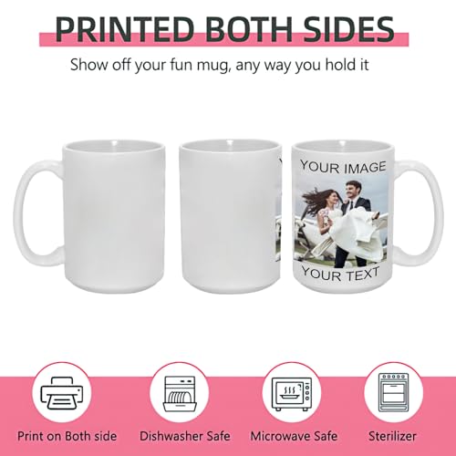Custom with Photo Text Logo Personalized | Customised Coffee Mug | 11 OZ