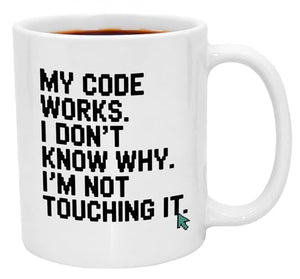 Computer Science Gifts Funny for Work Desk | Ceramic Coffee Mug | 11 OZ