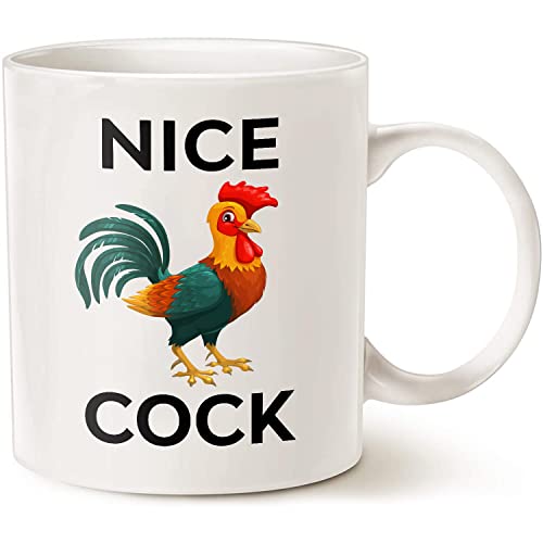 Funny Joke Nice Cock Gift For Boyfriend | Ceramic Coffee Mug | 11 OZ