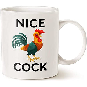 Funny Joke Nice Cock Gift For Boyfriend | Ceramic Coffee Mug | 11 OZ