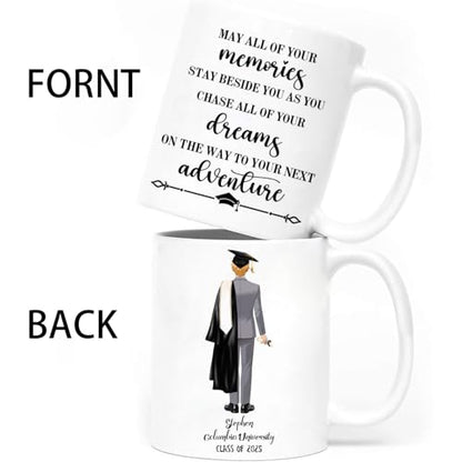 Personalized Graduation Gifts for Him | Customised Coffee Mug | 11 OZ