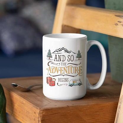 Beautiful Caravan Design Customized Name | Customised Coffee Mug | 11 OZ