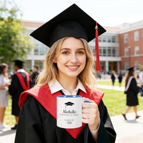 Personalized Class of 2026 Graduation with | Customised Coffee Mug | 11 OZ