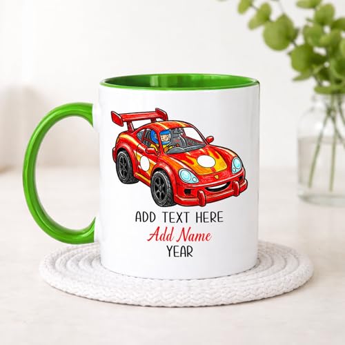 Racing Car for Men Women Speed Lovers | Customised Coffee Mug | 11 OZ