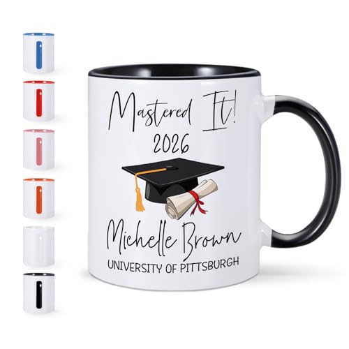 Personalized Graduation 2026 For Her Him | Customised Coffee Mug | 11 OZ