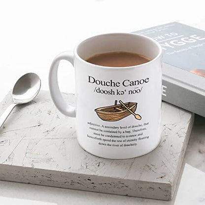 Douche Canoe Funny For Nen Joke Christmas | Ceramic Coffee Mug | 11 OZ