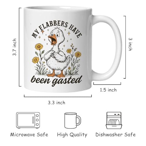 Sarcastic Goose Floral Funny Snarky My | Ceramic Coffee Mug | 11 OZ