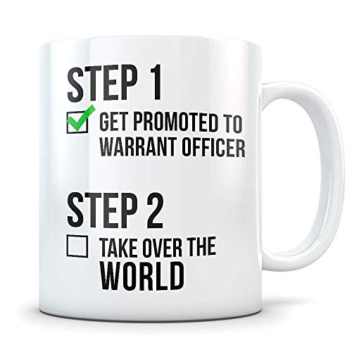 Warrant Officer Promotion Gift for Men Funny | Ceramic Coffee Mug | 11 OZ