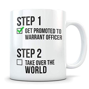 Warrant Officer Promotion Gift for Men Funny | Ceramic Coffee Mug | 11 OZ