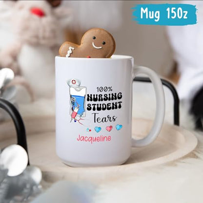 Personalized RN Nursing Student Tears New | Customised Coffee Mug | 11 OZ