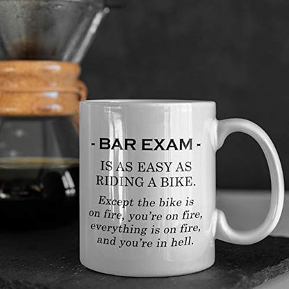 Lawyer Gifts for Men Women Bar Exam Easy on | Ceramic Coffee Mug | 11 OZ