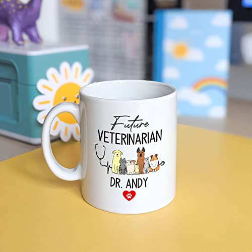 Customized Veterinarian Name Future Vet | Customised Coffee Mug | 11 OZ