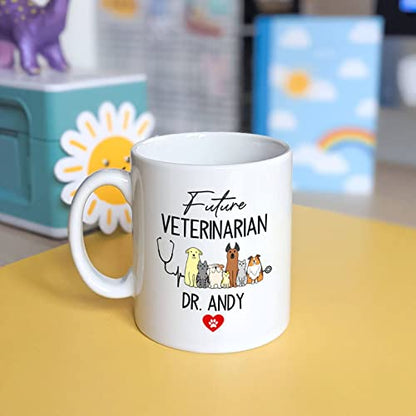 Customized Veterinarian Name Future Vet | Customised Coffee Mug | 11 OZ