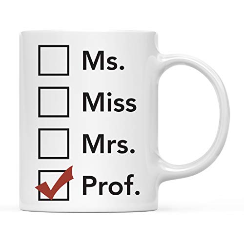 Graduation Gift Ms Miss Mrs Prof 1-Pack | Ceramic Coffee Mug | 11 OZ
