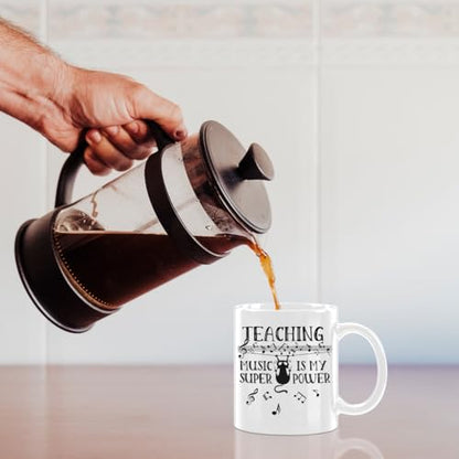 Music Teacher Gifts for Women Educators | Ceramic Coffee Mug | 11 OZ