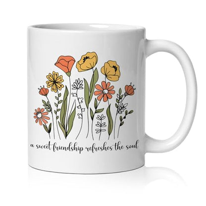 Christian Friendship a Sweet Refreshes the | Ceramic Coffee Mug | 11 OZ