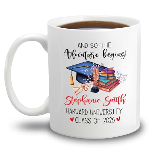 Personalized Name School Class Graduation | Customised Coffee Mug | 11 OZ