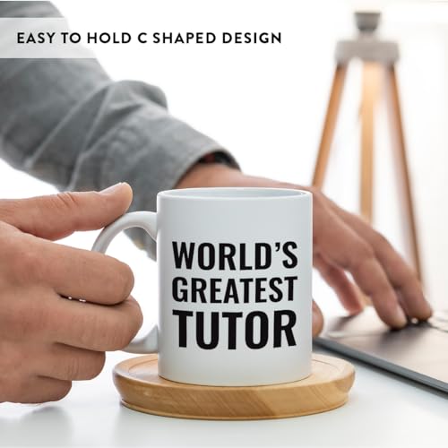 Gift for Men or Women World s Greatest Tutor | Ceramic Coffee Mug | 11 OZ