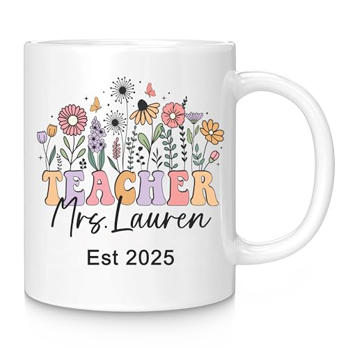 Elemtansy Personalized Teacher Appreciation | Customised Coffee Mug | 11 OZ